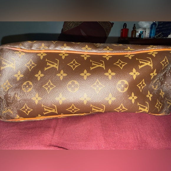Louis Vuitton Brown and Gold Monogram Tote - Picture 3 of 7